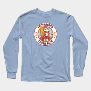 Vintage Surfing Badge for Tamarindo, Costa Rica Long Sleeve T-Shirt